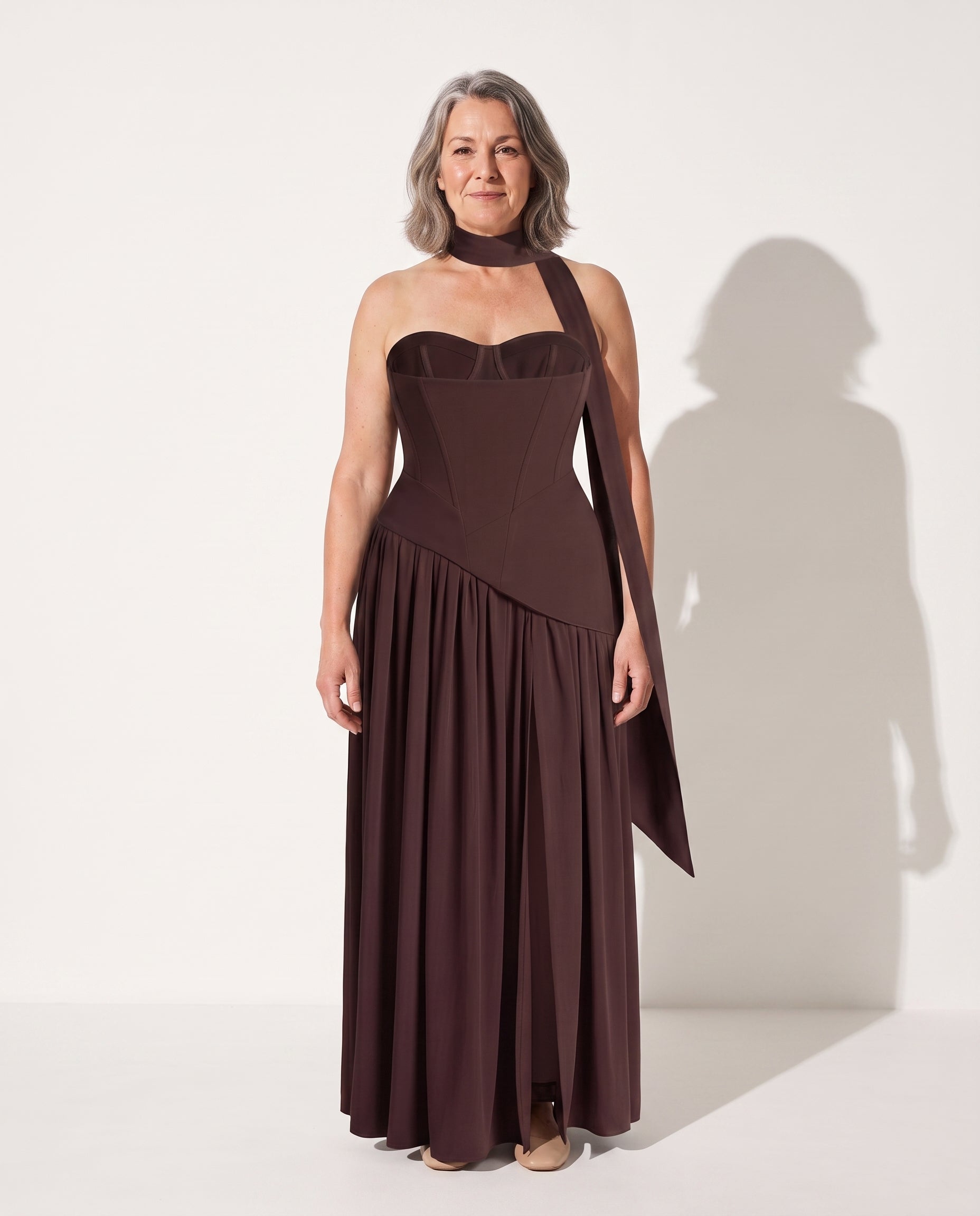Floriane | Plus Size Special Occasion Dresses Corset Maxi — voorkant