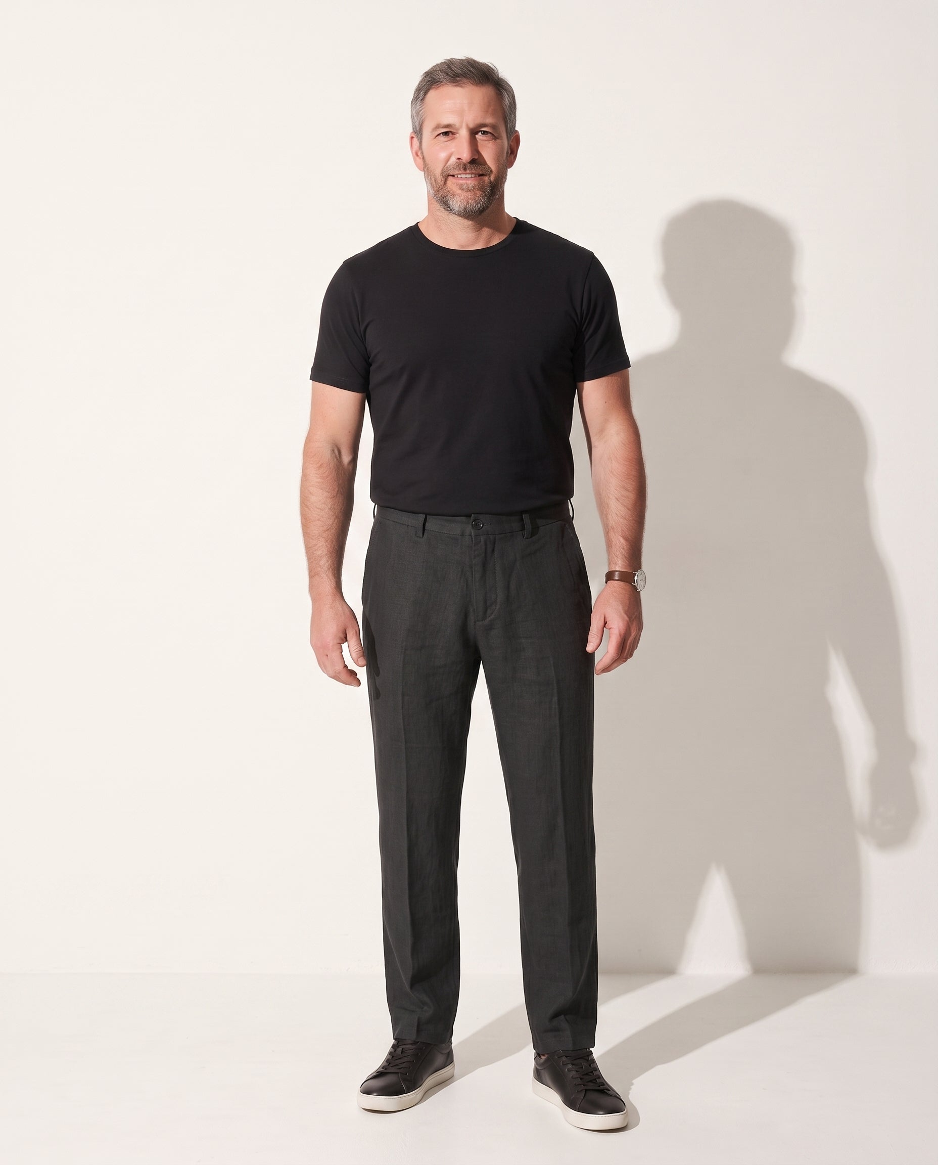 Killian | Mens Tailored Slim Pants Spring Summer Smart Casual — voorkant