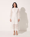 Celestine | Long Sleeve Lace Midi Wedding Guest Dresses