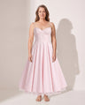 Oriane | Formal Corset Midi Dress with Full Skirt