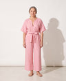 Rosalind | Strapless Wide Leg Linen Jumpsuit