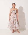 Oceane | Long Sleeve Floral Midi Dress For Garden Parties