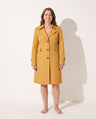 Delphine | Womens Leather Trench Coat Tailored Long Jacket