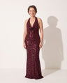 Bridget | Sequin Halter Maxi Dress Evening Gala Occasion