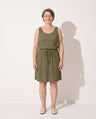 Anouk | Waffle Knit Drawstring Mini Tank Dress