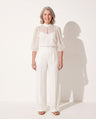 Capucine | Long Sleeve Wide Leg Jumpsuit for Evenings