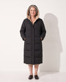 Beatrix | Long Black Quilted Puffer Longline Coat