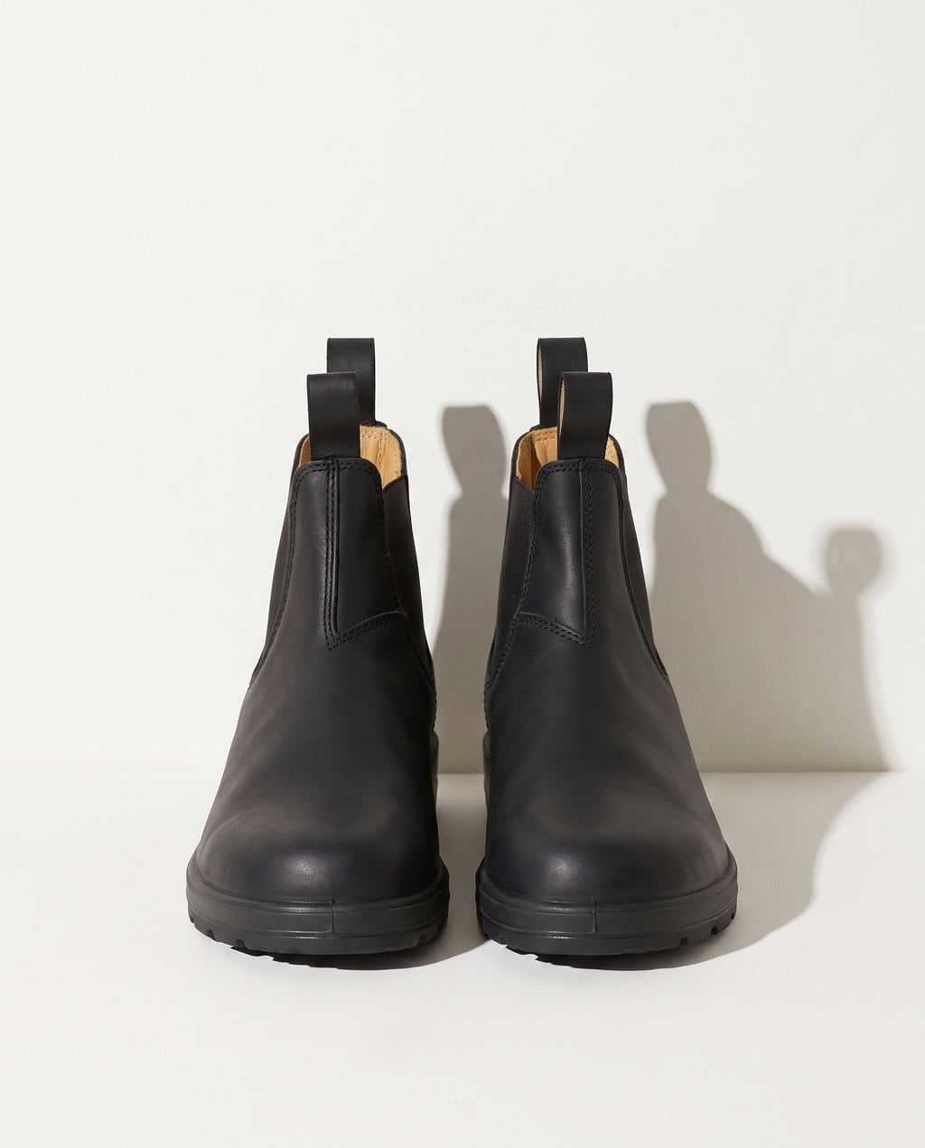 Sylvie | Black & Brown Leather Chelsea Boots For Women — voorkant