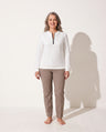 Hermione | Cable Knit Half Zip Chunky Knitted Sweater
