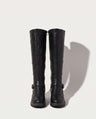 Vivienne | Black Leather Knee High Riding Boots