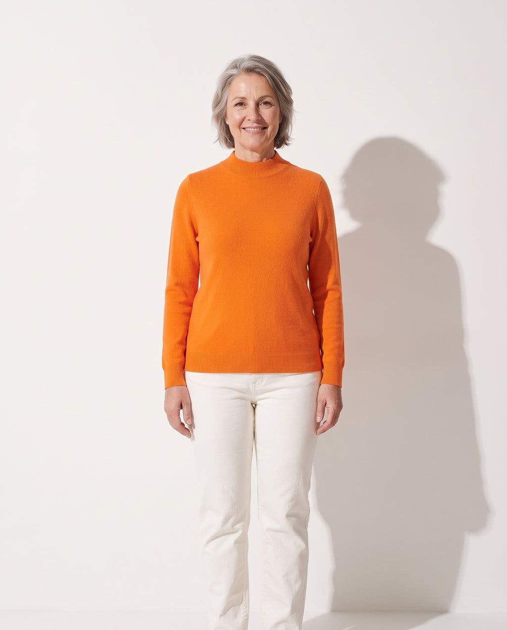 Quintessa | Cream Cashmere Wool Sweater Jumper — voorkant