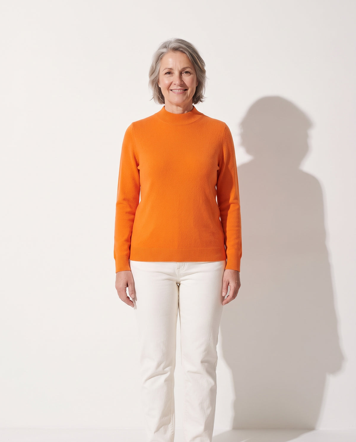 Quintessa | Cream Cashmere Wool Sweater Jumper — voorkant