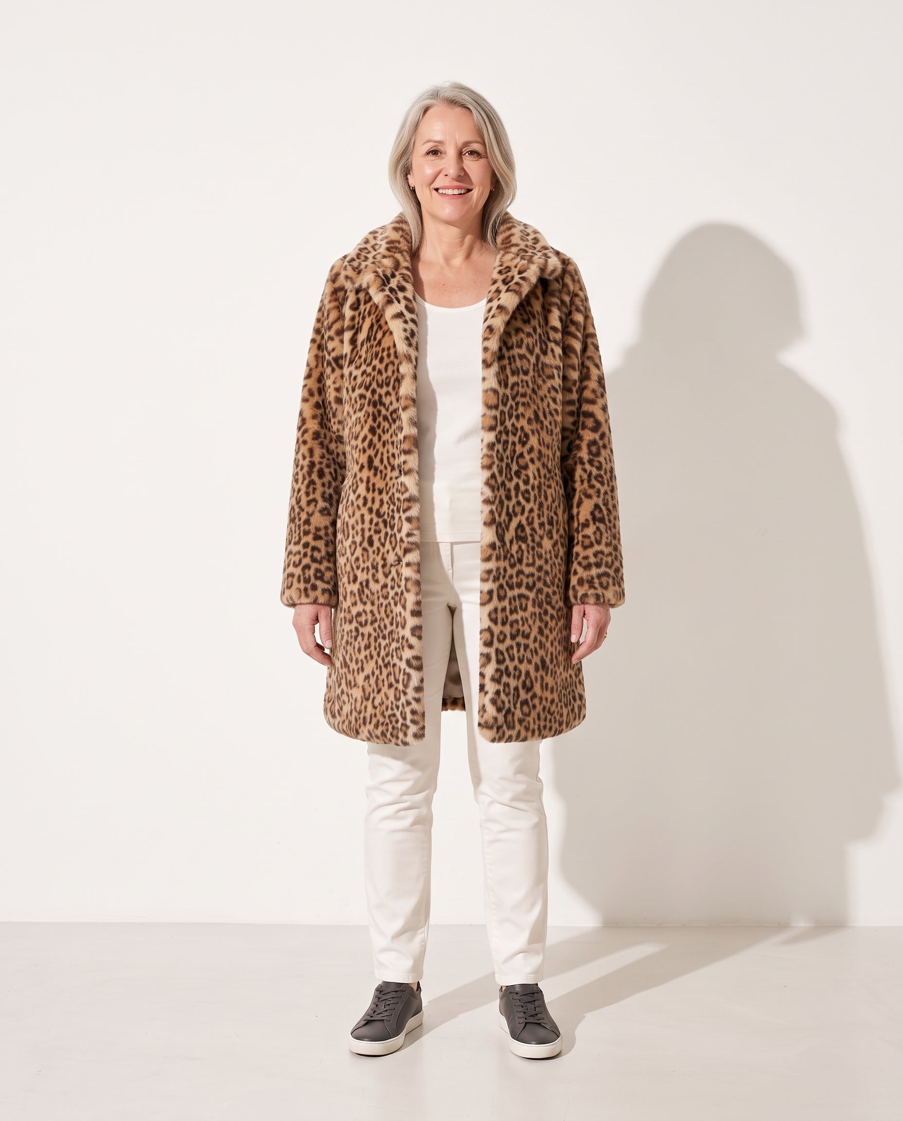 Leonie | Long Black Puffer Coat Winter Longline Full Length — voorkant
