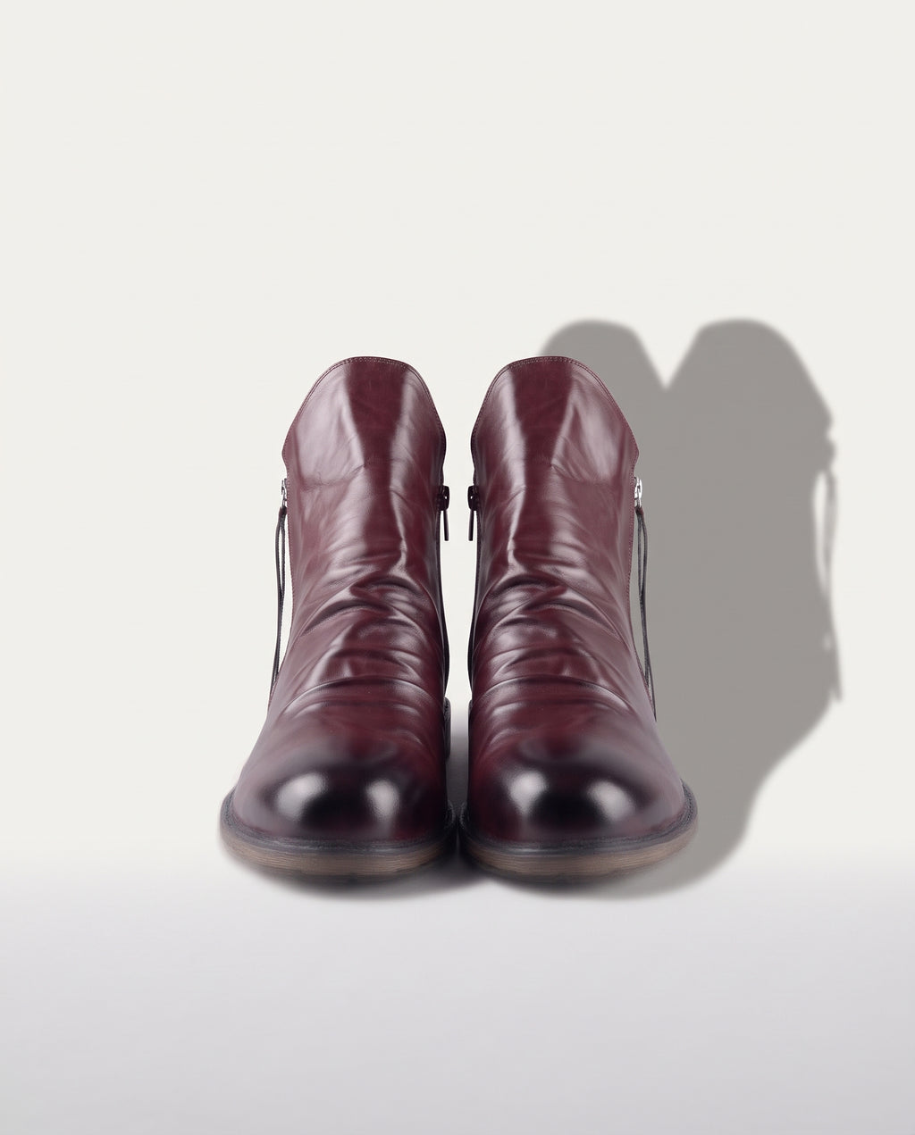 Augustin | Black Suede Leather Low Heel Ankle Boots — voorkant