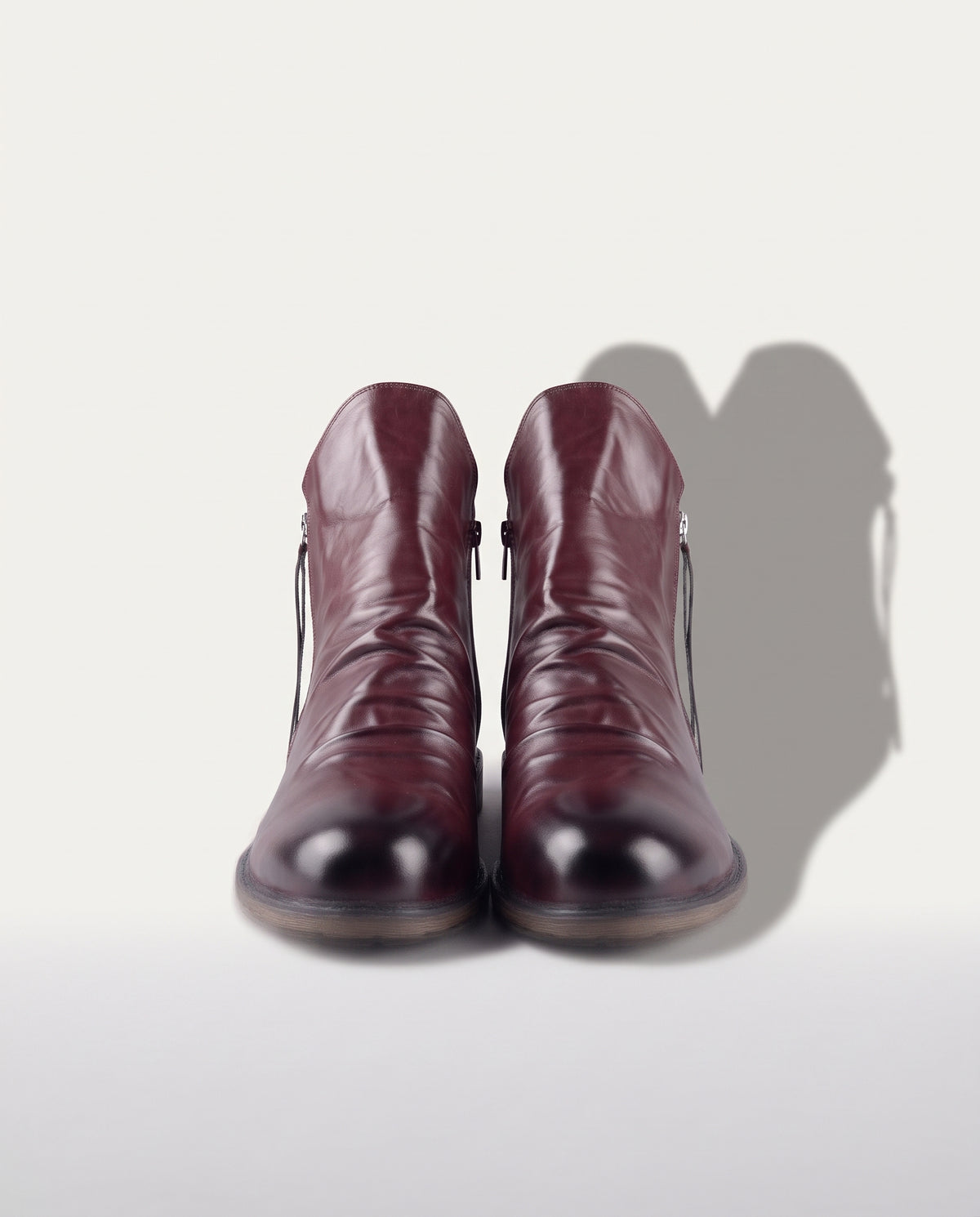 Augustin | Black Suede Leather Low Heel Ankle Boots — voorkant