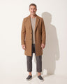 Edmund | Long Formal Wool Winter Coat Brown Overcoat