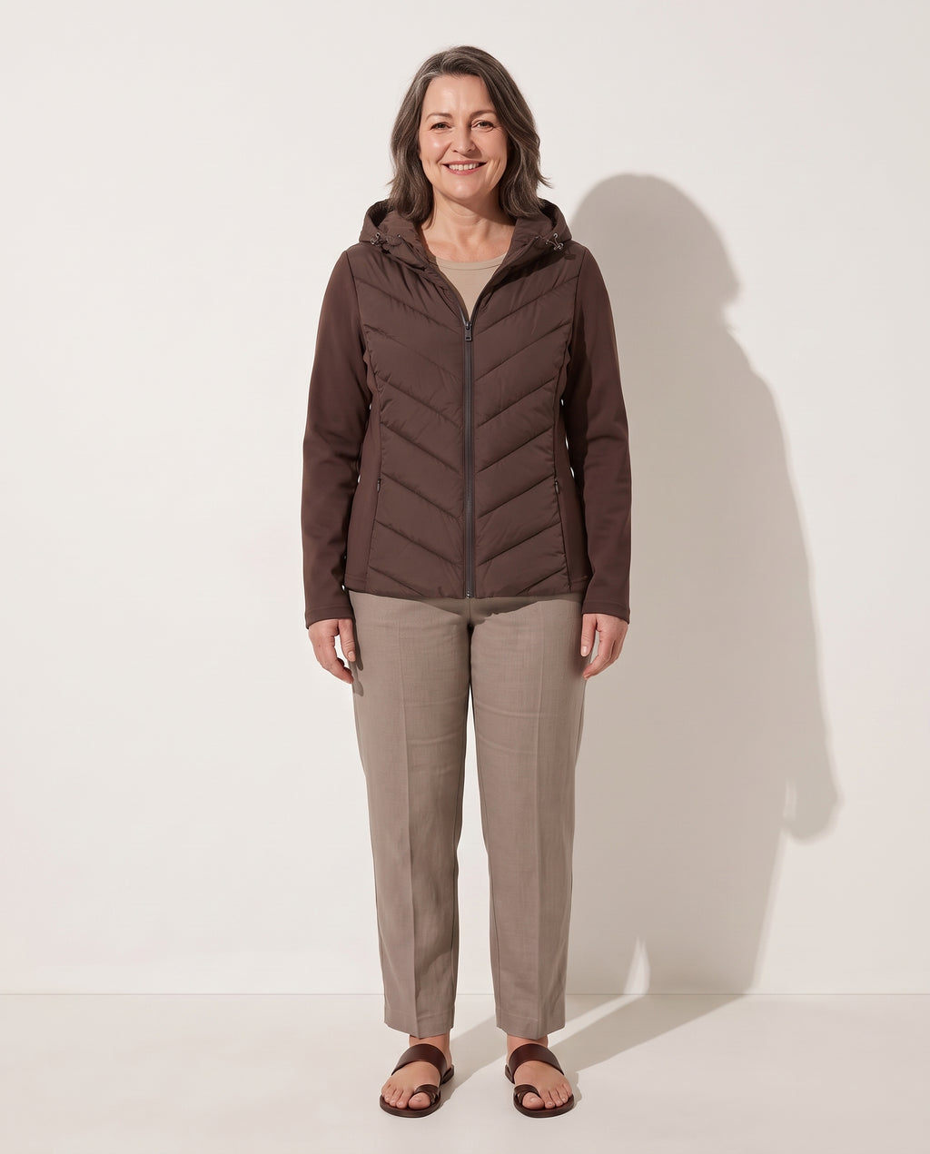Constance | Quilted Puffer Jacket Hood Winter Coats — voorkant