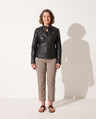 Isadora | Faux Leather Biker Moto Jacket Fur Collar Winter