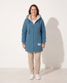 Rosaline | Long Black Hooded Puffer Longline Winter Coat