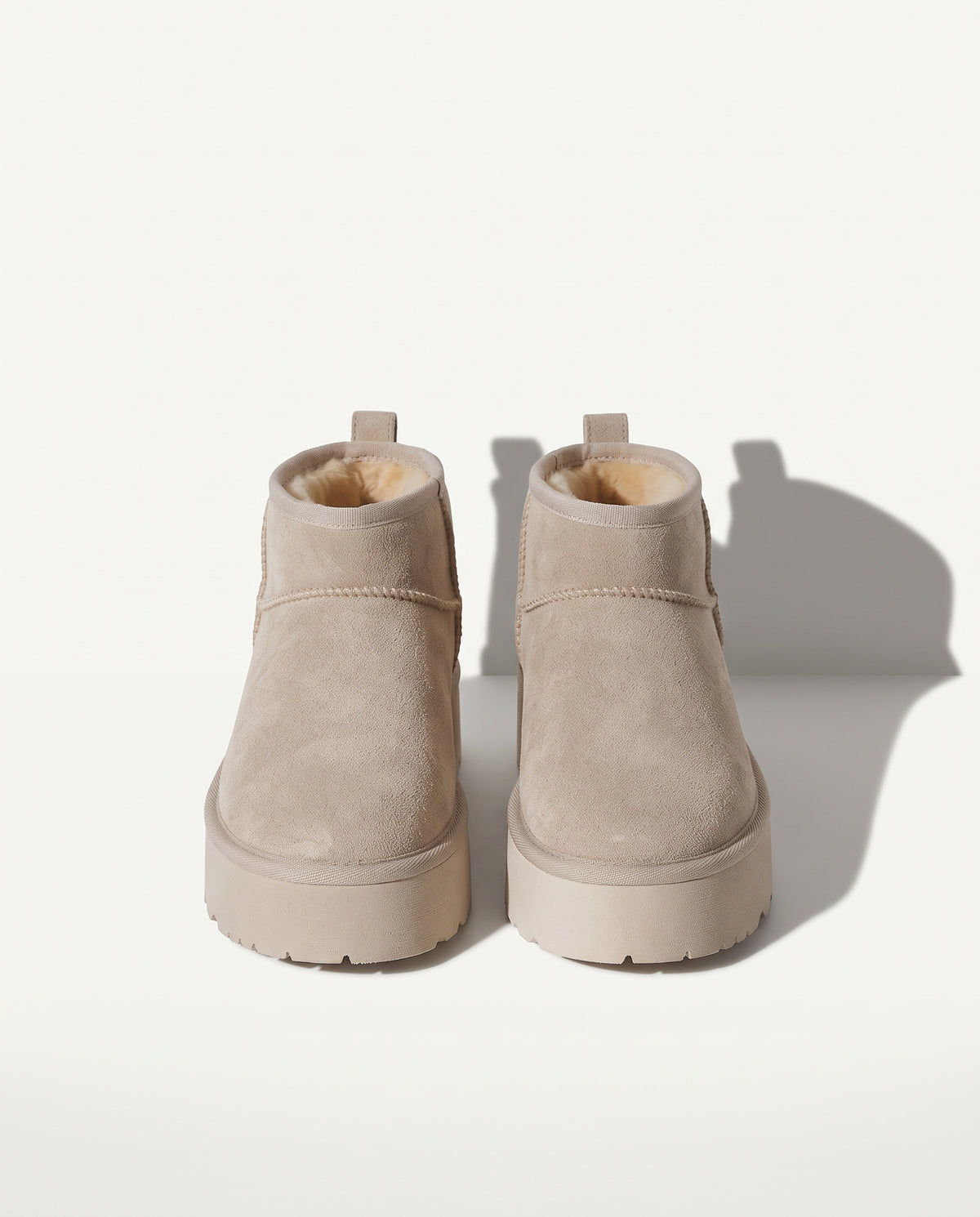 Flavie | Warm Fur Lined Platform Winter Snow Boots — voorkant