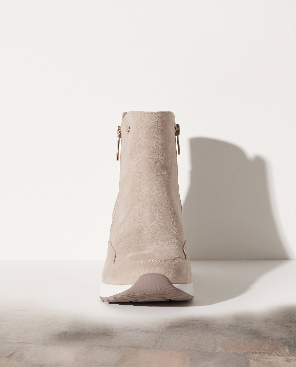 Vivienne | Black Brown Flat Heeled Ankle Boots Winter — voorkant