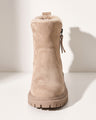 Juliette | Black Chunky Heeled Ankle Boots For Winter