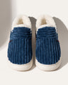 Sylvie | Chunky Brown Winter Slipper Boots Corduroy