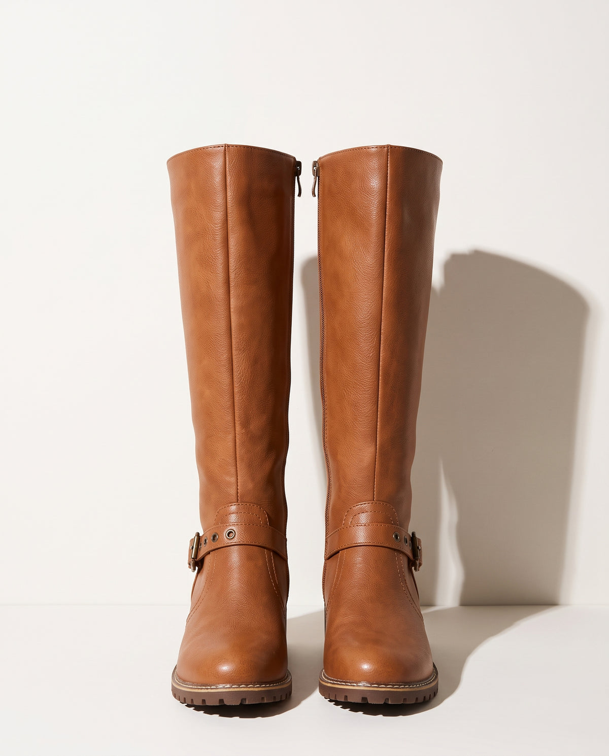 Iliana | Black Brown Leather Chelsea Ankle Boots — voorkant