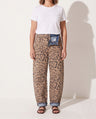 Mathilde | High Waisted Wide Leg Leopard Print Pants