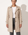 Ghislaine | Classic Single-Breasted Trench Coat