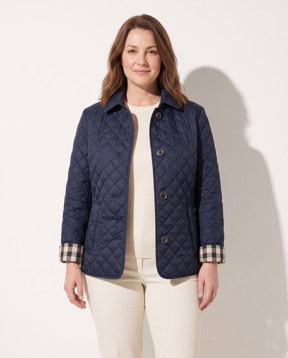 Sylvie | Winter Puffer Coat Quilted Jacket for Women — voorkant