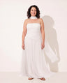 Odette | Winter Wedding Guest Dresses Draped Satin Maxi Gown