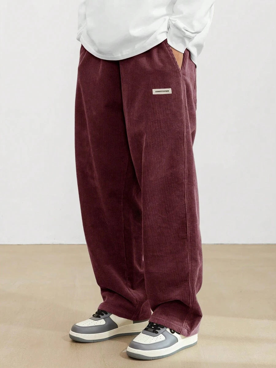 Albane | Wide Leg Corduroy Trousers Relaxed Casual Weekend