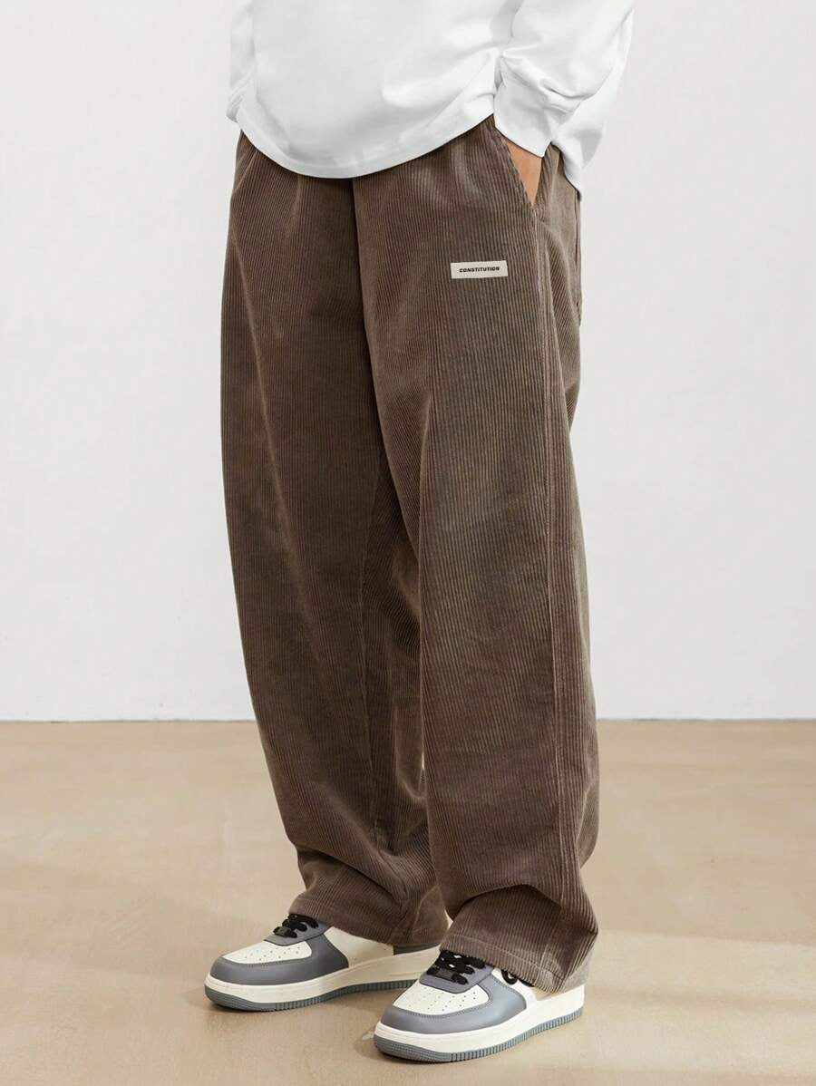 Albane | Wide Leg Corduroy Trousers Relaxed Casual Weekend
