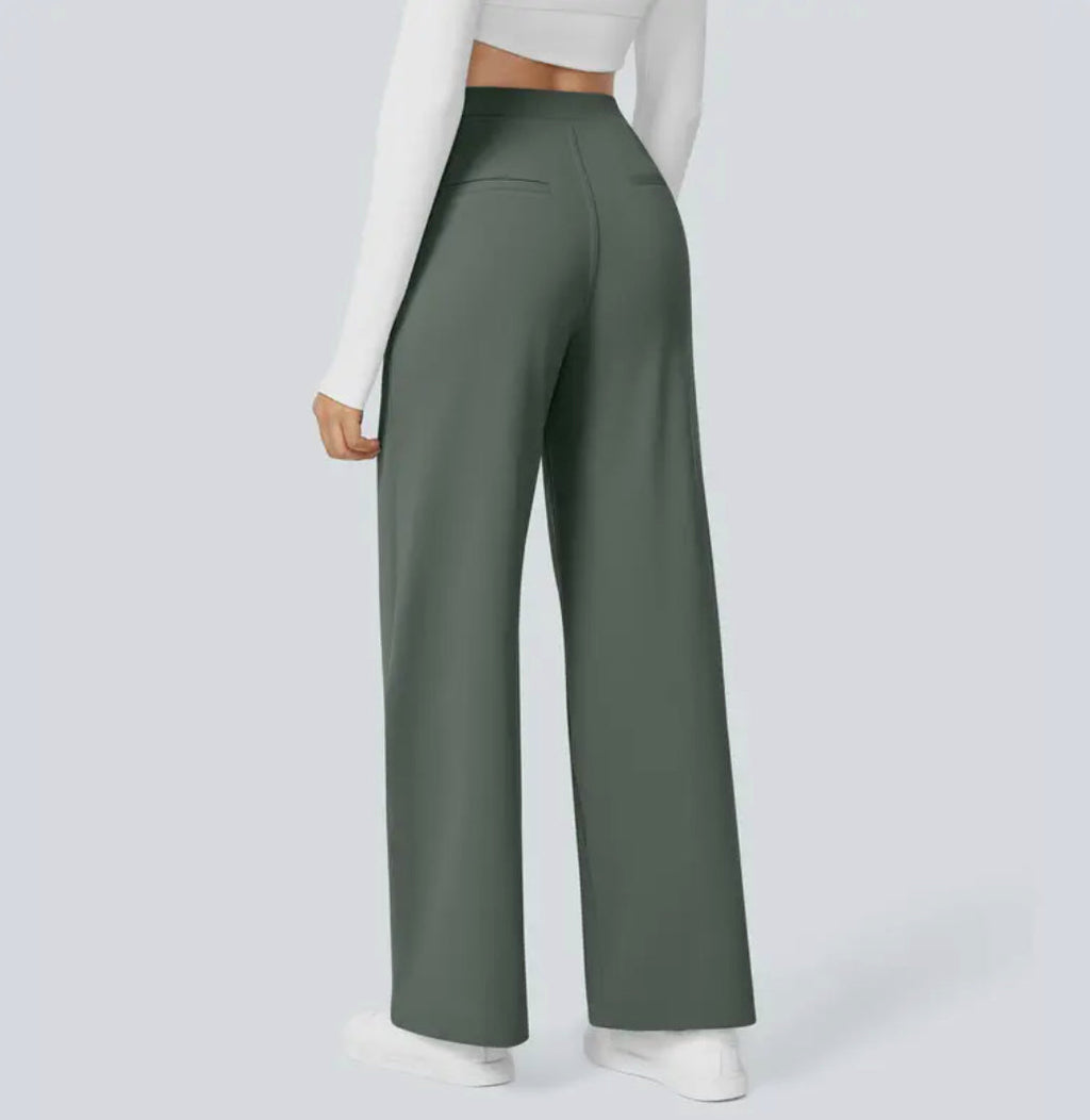 Octavia | Women Wide Leg Trousers High Waist Tailored Casual