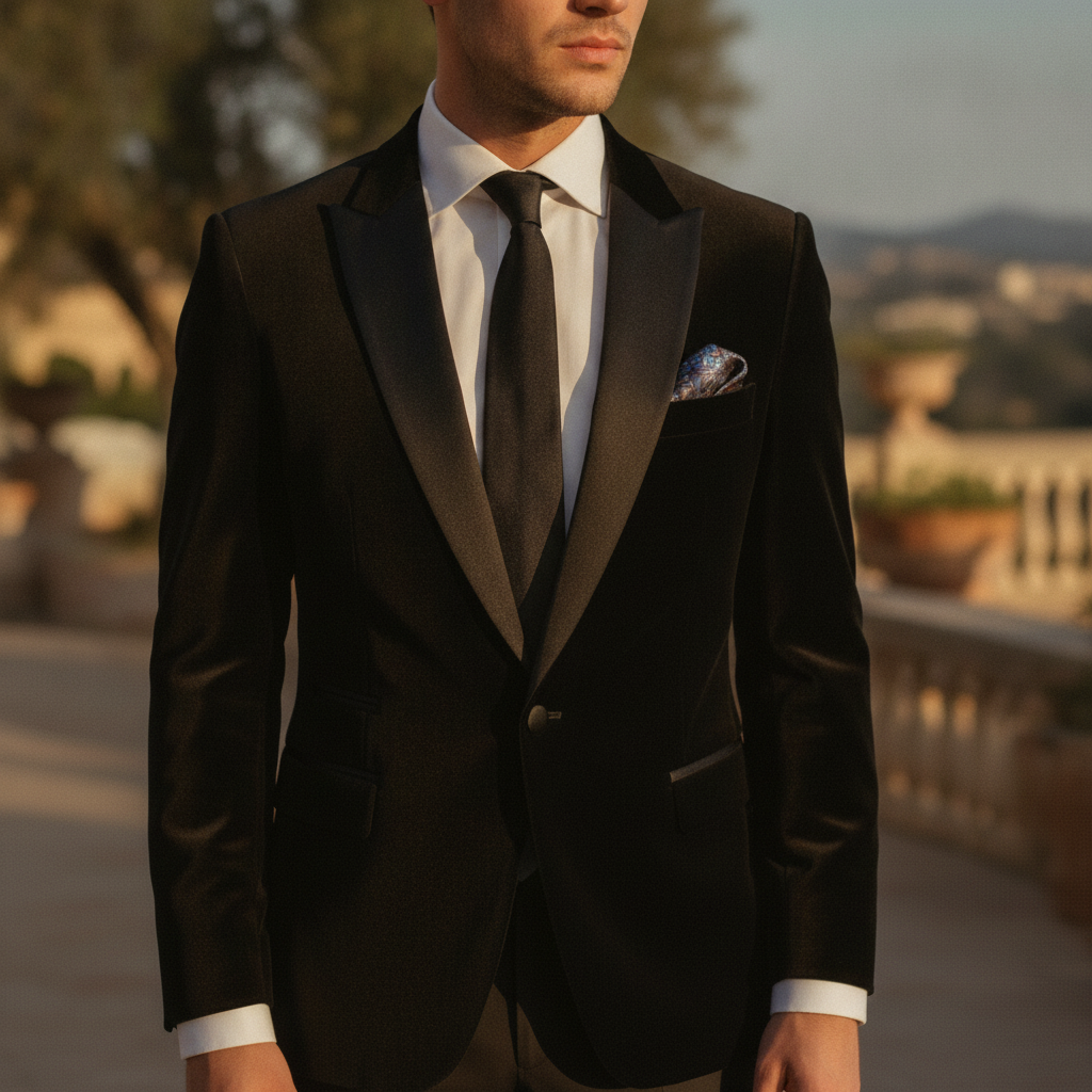 Nestor | Velvet Tuxedo Blazer for Wedding and Evening Occasions