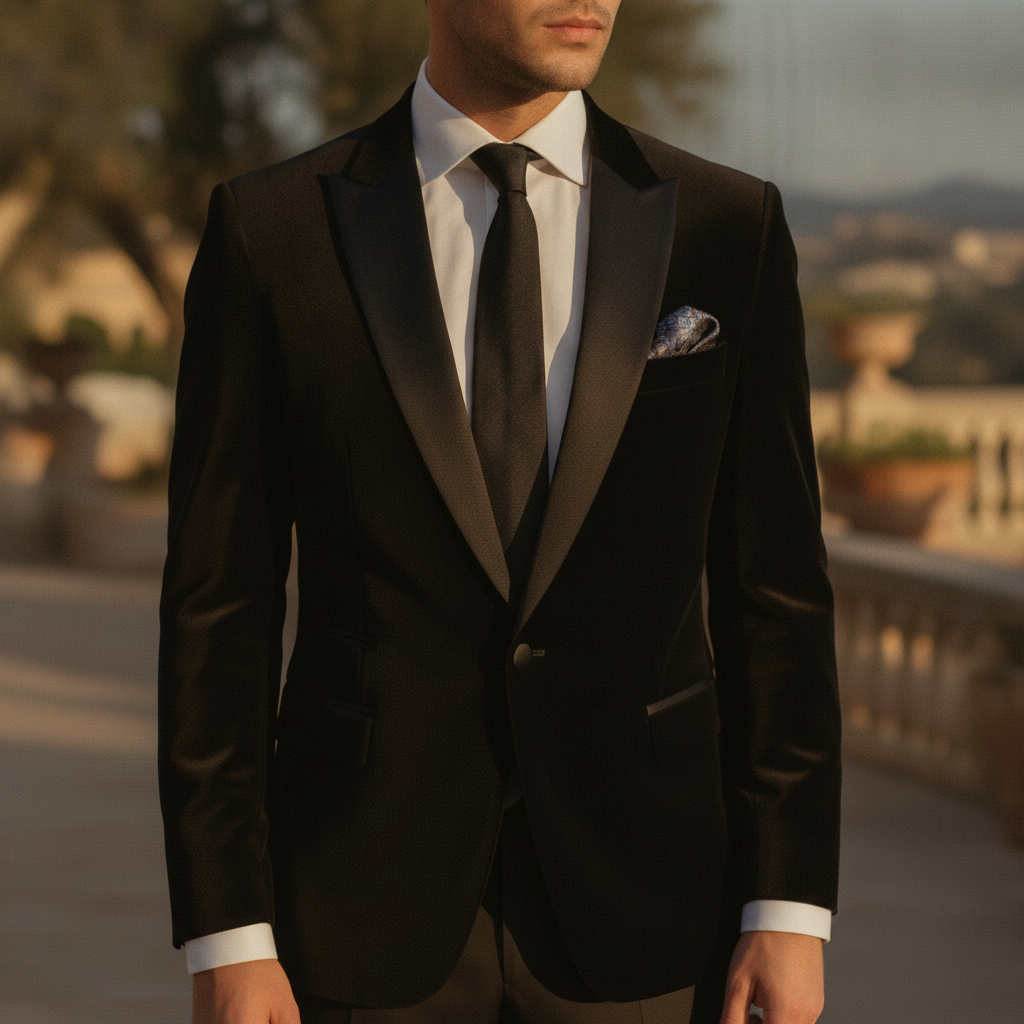 Nestor | Velvet Tuxedo Blazer for Wedding and Evening Occasions