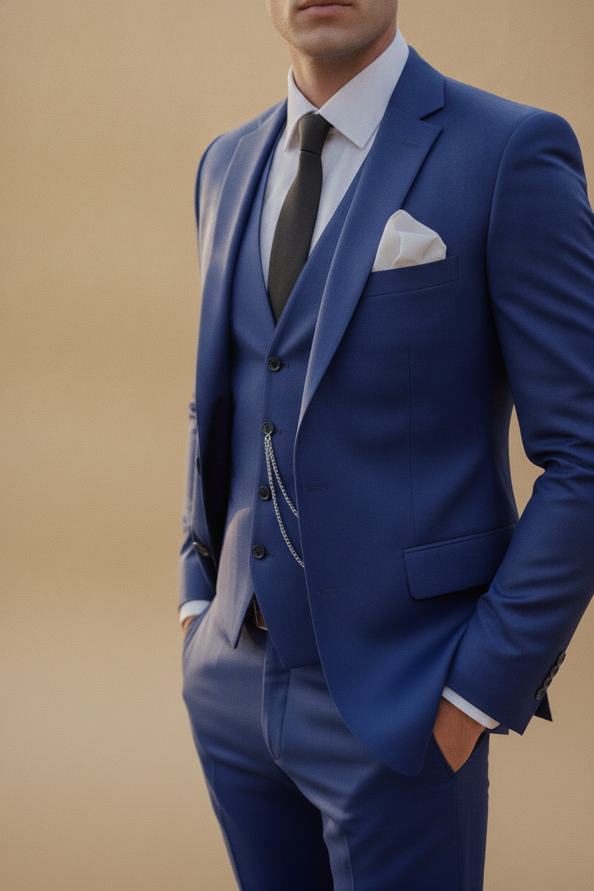 Rafferty | Men 3-Piece Tailored Wedding Suit Single Breasted Formal