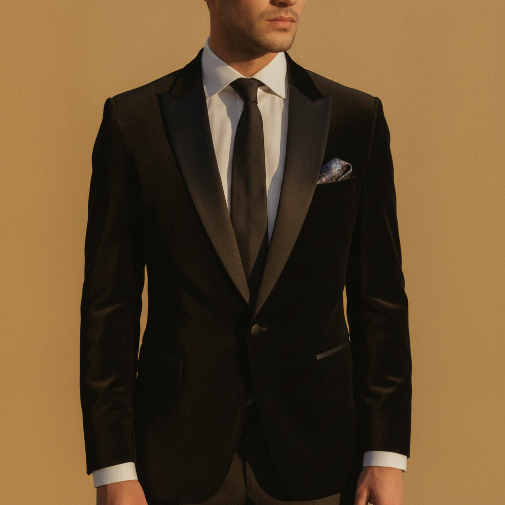 Tristan | Velvet Tuxedo Blazer for Wedding and Evening Occasions