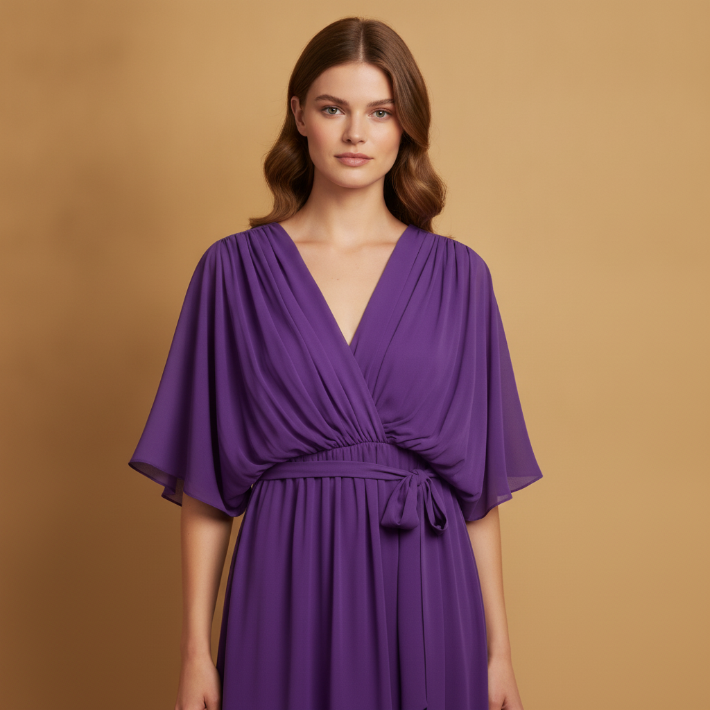 Marguerite | Chiffon V-Neck Summer Wedding Guest Dress