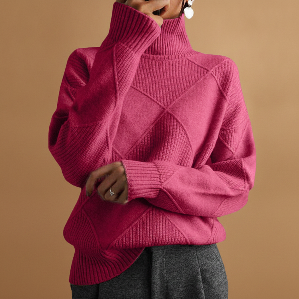 Oriane | Women's Turtleneck Sweater Dress for Layering & Work