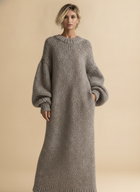 Verena | Plus Size Sweater Dress Oversized Knit Maxi Loungewear