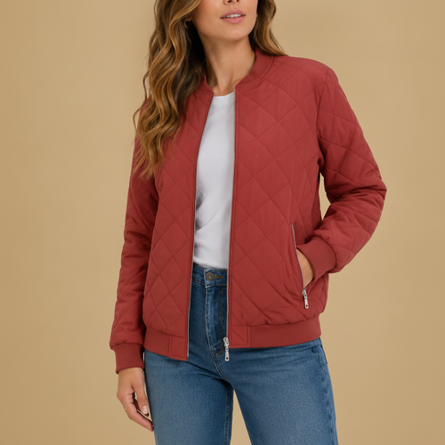 Celestine | Womens Quilted Bomber Jacket With Pockets