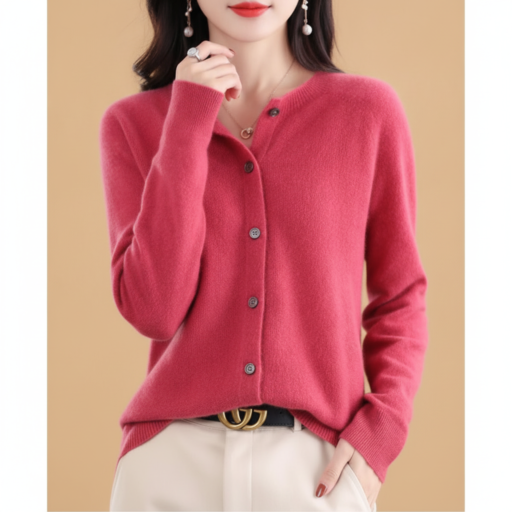 Felicity | Women's Cashmere V-Neck Cardigan for Work & Weekend