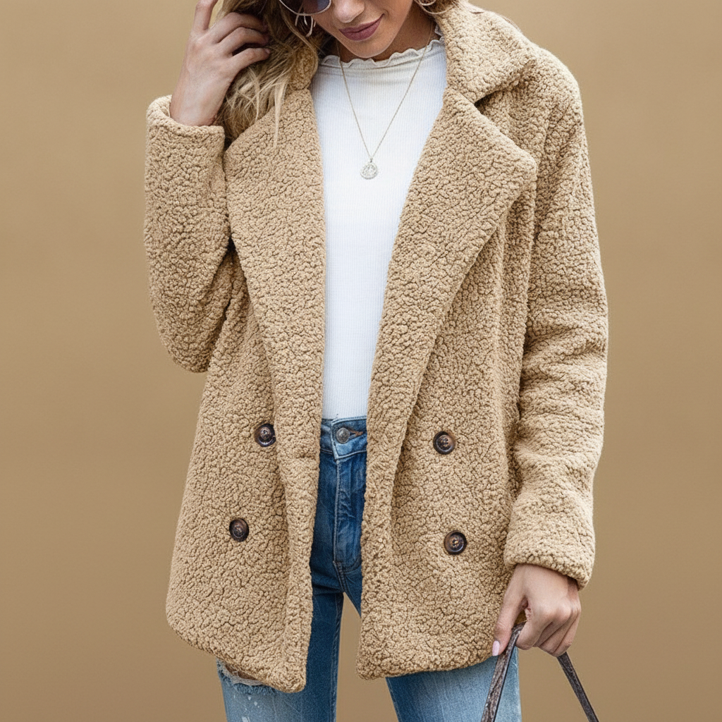 Arabella | Oversized Women Faux Fur Jacket Lapel Collar Winter
