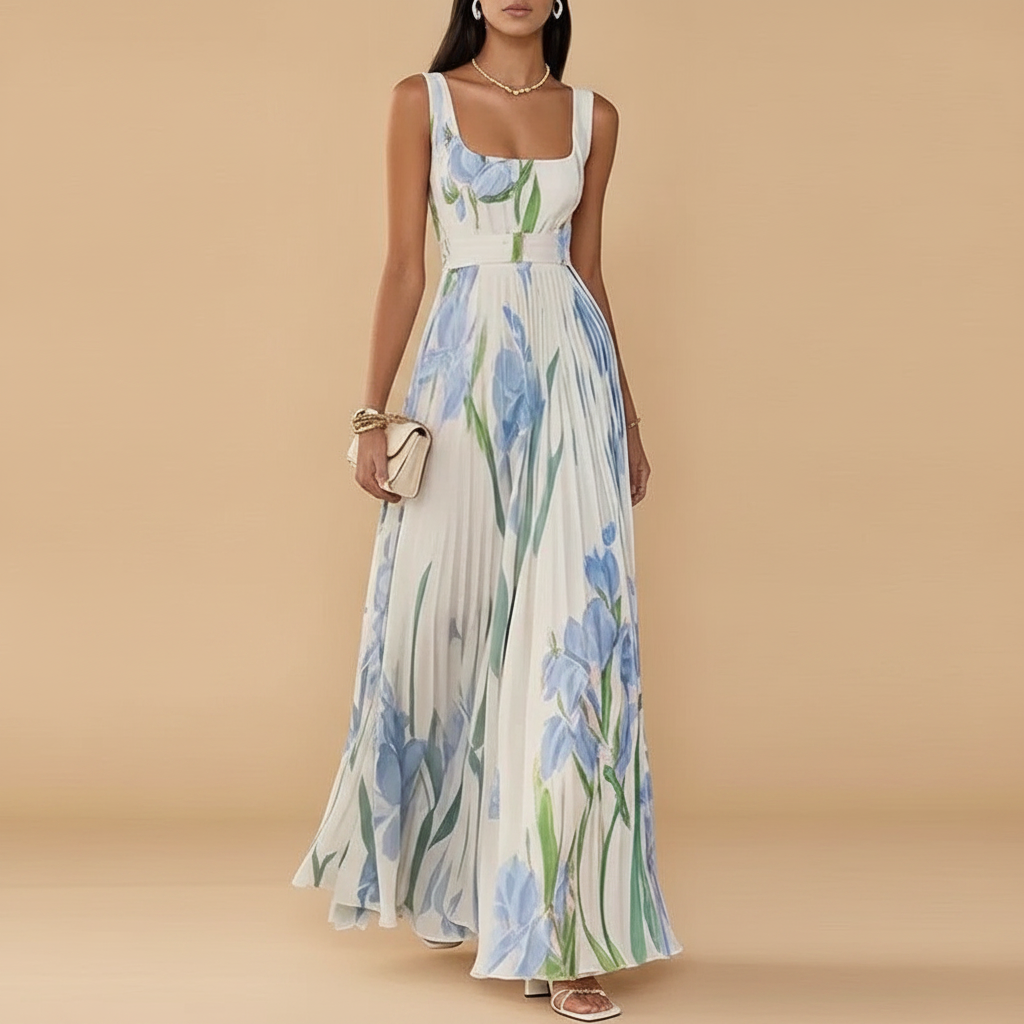 Rosalind | Floral A Line Wedding Guest Maxi Dresses