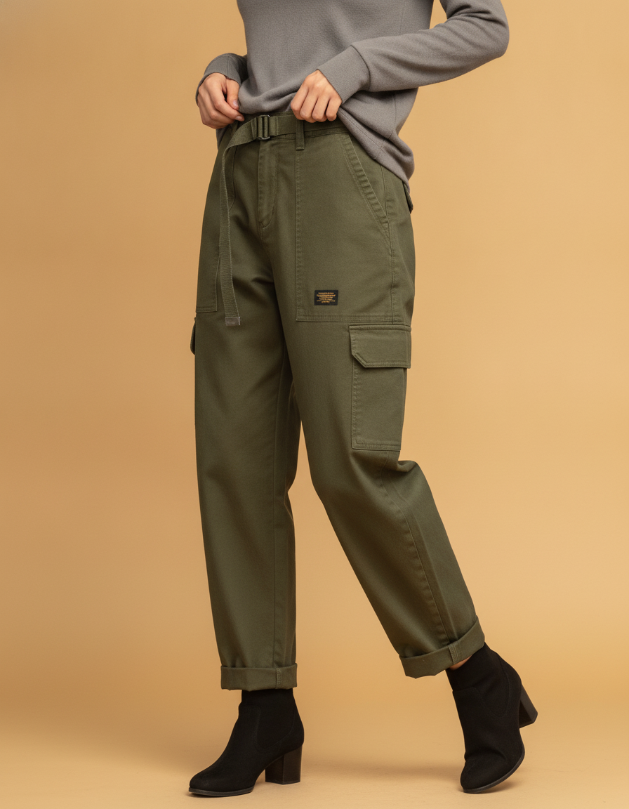 Liliana | Wide Leg Cargo Pants With Pockets Relaxed Utility