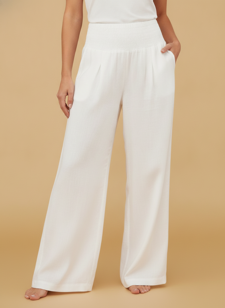 Daphne | Skinny Fit Linen Trousers For Women Tailored Style