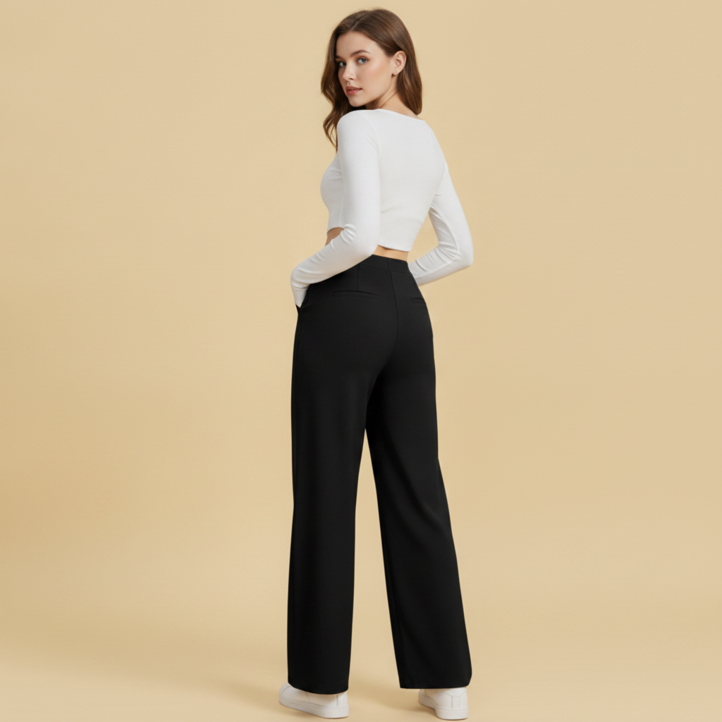 Octavia | Women Wide Leg Trousers High Waist Tailored Casual