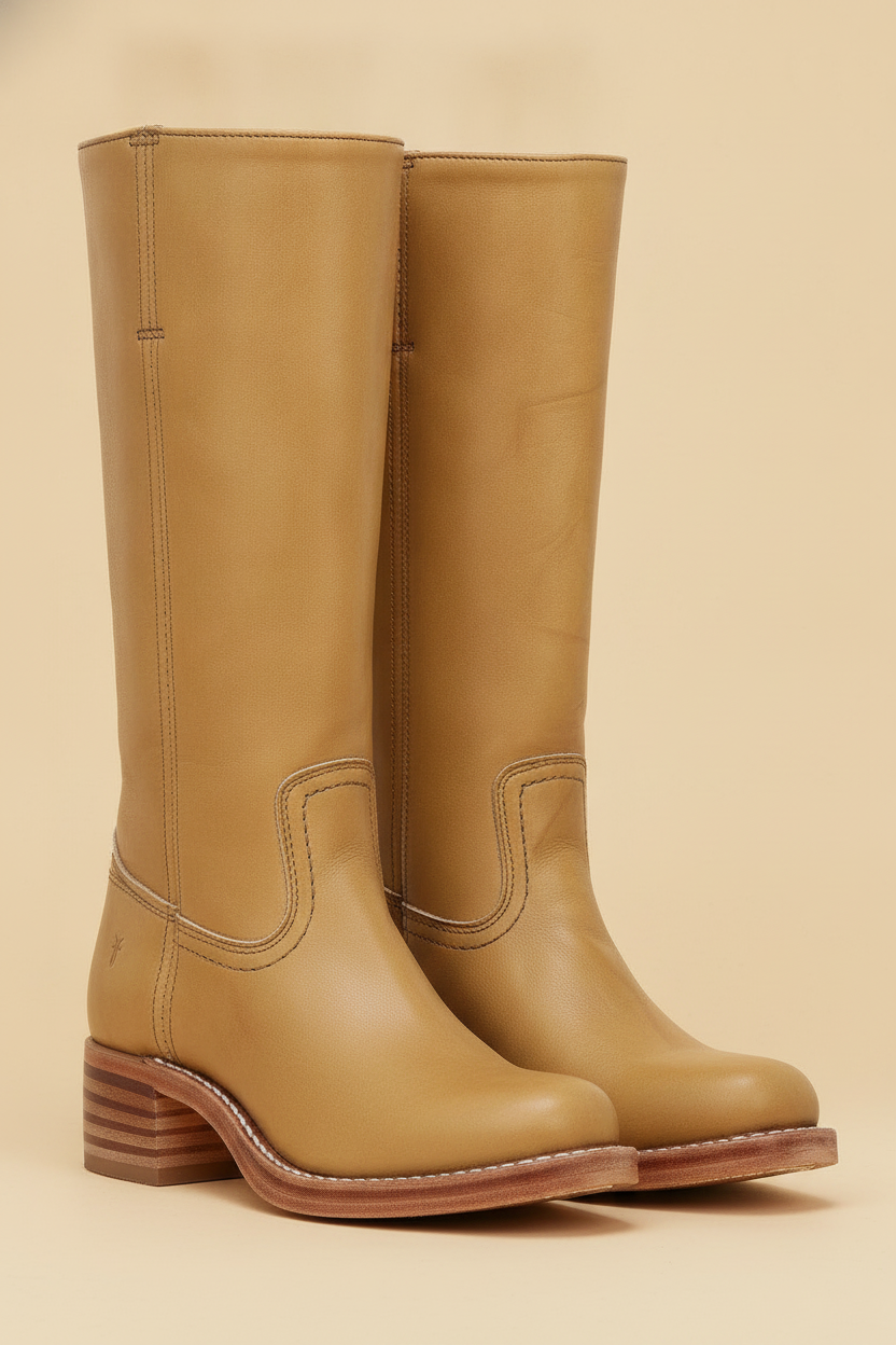 Celeste | Womens Motorcycle Boots in Western Leather